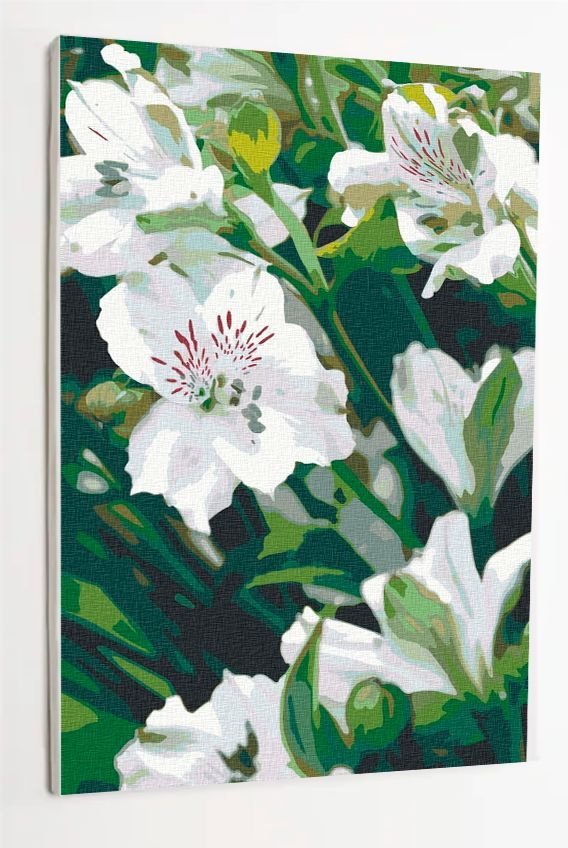 Картина по номерам на холсте с подрамником "Цветы", 40х60 см  #1