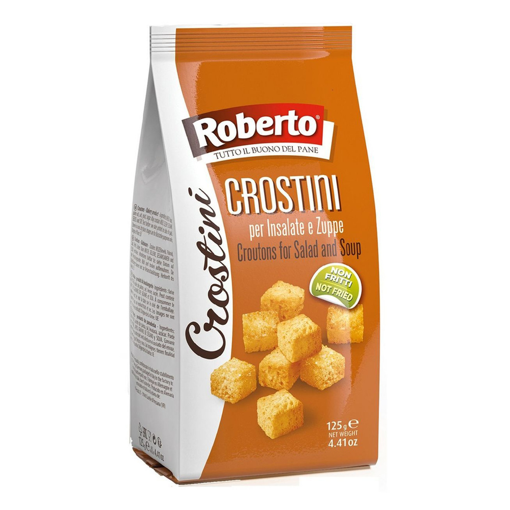 Сухарики Roberto Crostini для супов и салатов 125 г #1