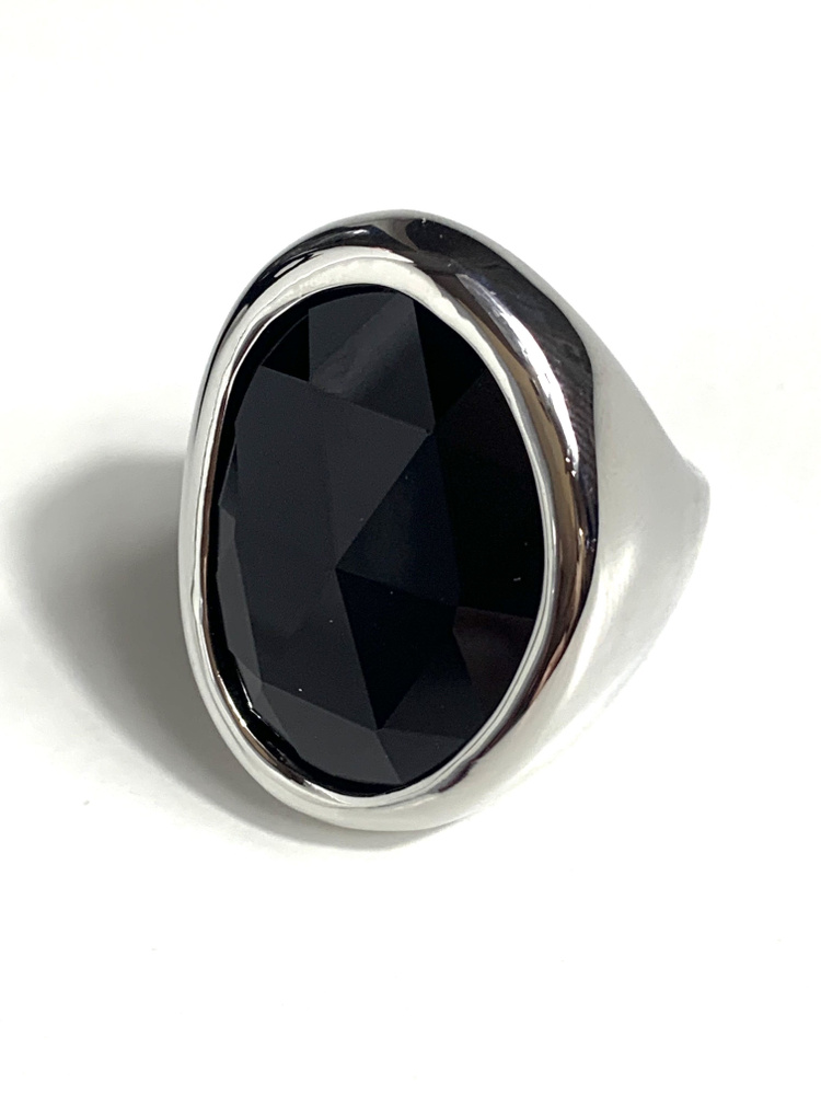 FLORENTO Кольцо-перстень "черный опал" #1