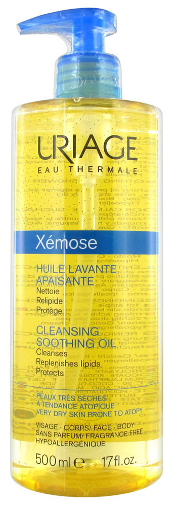 Uriage Очищающее успокаивающее масло Xemose, 500 мл #1