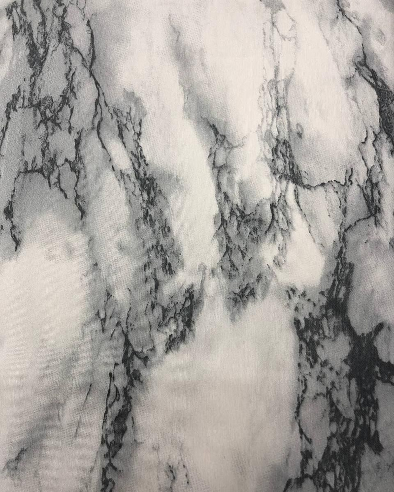 Ткань DUCK с водоотталкивающей пропиткой, 100*180 см, принт Мрамор цвет серый  #1
