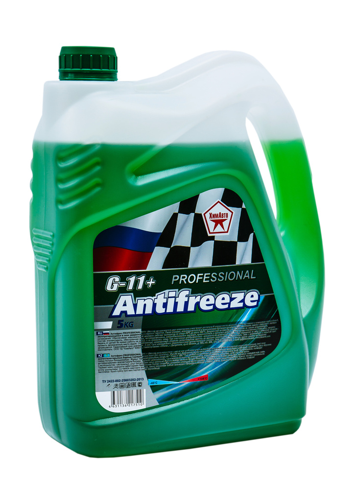 Антифриз ХимАвто -40 PROFESSIONAL+G11 GREEN_зеленый, Готовый раствор ...