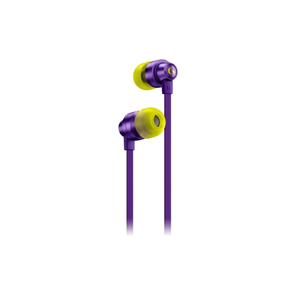 Logitech G Наушники проводные с микрофоном, 3.5 мм, фиолетовый  #1
