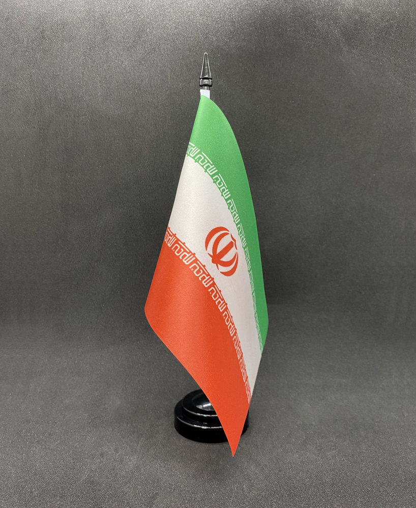 Иран. Настольный флаг на подставке, 30 см #1