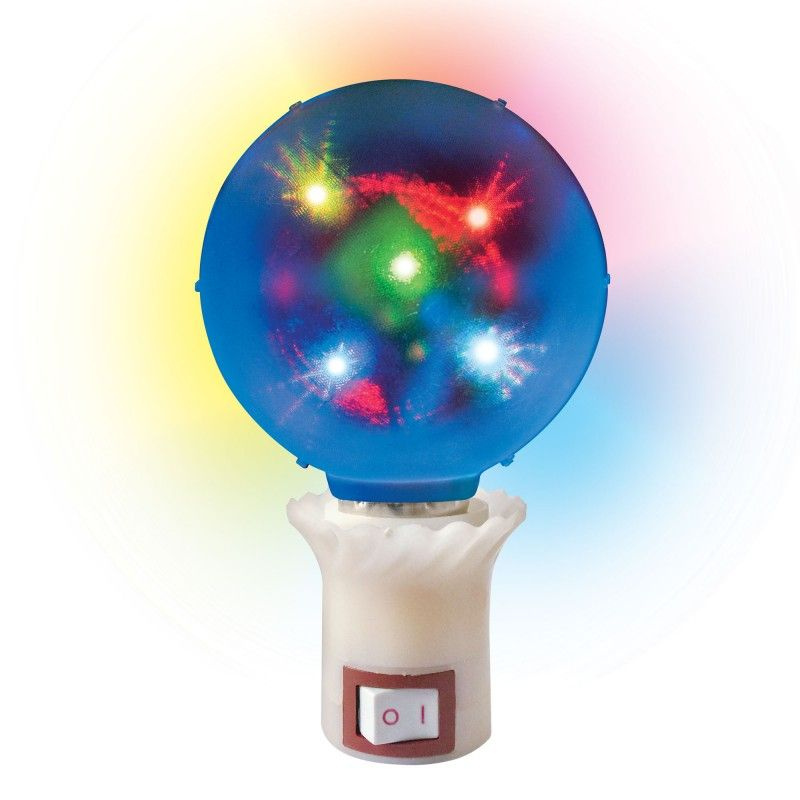 Диско ШАР лампа LED RGB. Вращающаяся светодиодная цветная лампа для вечеринки. Диско-светильник. 3D звезды. #1