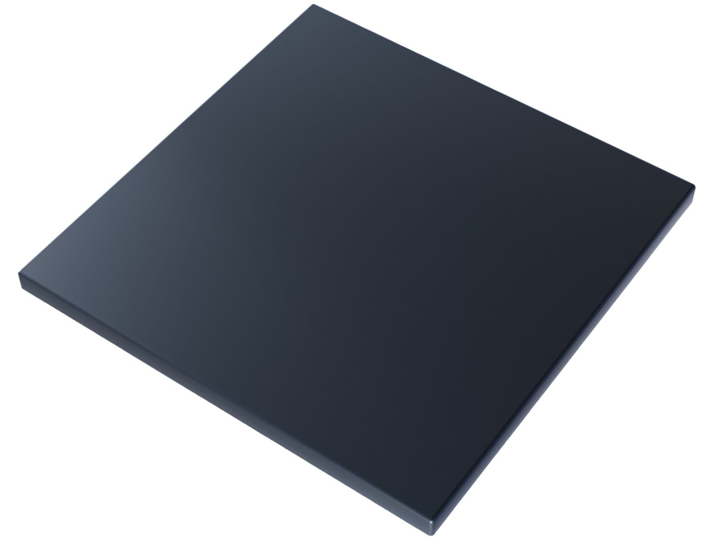 Столешница квадратная из массива сосны, 60х60х4 см, цвет антрацит  #1