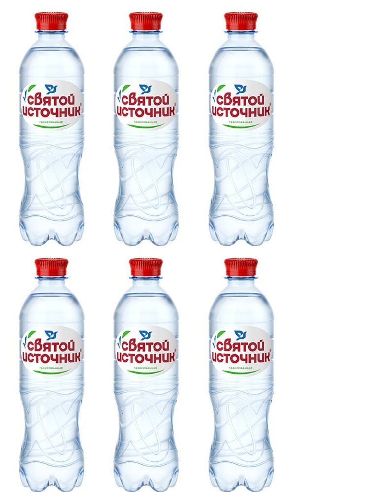 Святой Источник Вода Питьевая Газированная 500мл. 6шт - купить с ...