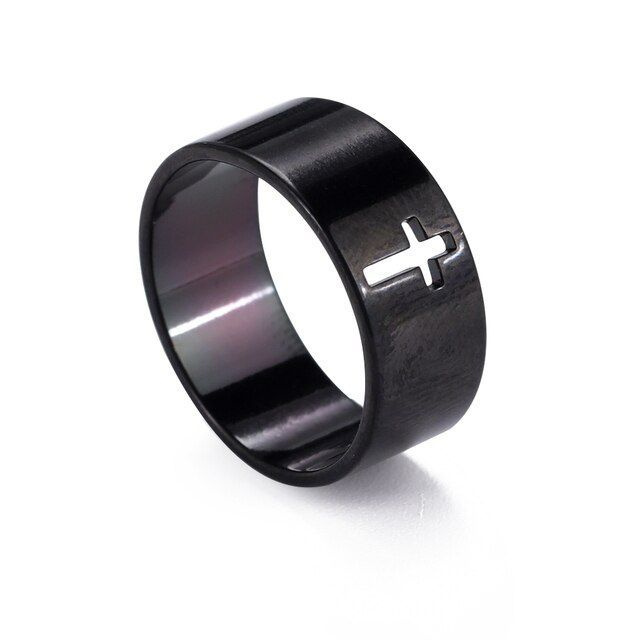 кольцо бижутерия из нержавеющей стали женское мужское изображение крестик сердечко самолет горы молния #1