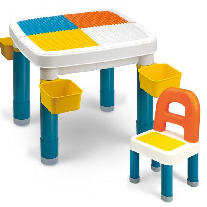 Детский стол и стул для конструирования Gorock 1087 Стол для конструктора, Для мальчиков и девочек  #1