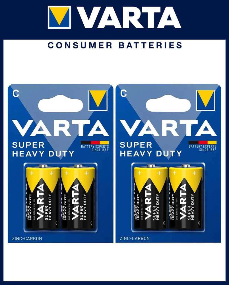 Батарейка Varta C / R14 SUPERLIFE, 4 шт #1