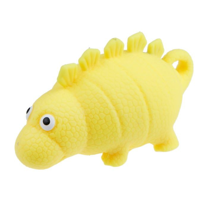 Антистресс игрушка 1toy Крутой замес, сквиш динозавр, жёлтый  #1