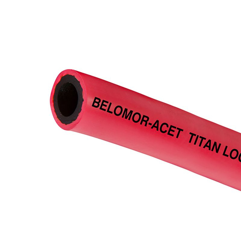 Рукав ацетиленовый BELOMOR-ACET, красный, вн. диам., 8 мм, 20bar TL008BM-ACL TITAN LOCK, 5 метров  #1