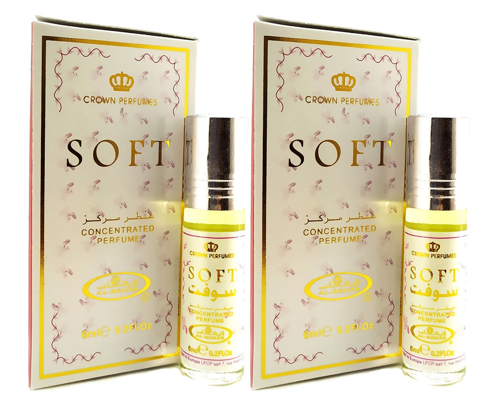 Al Rehab Perfumes Арабские масляные духи SOFT 6 мл, 2 шт #1