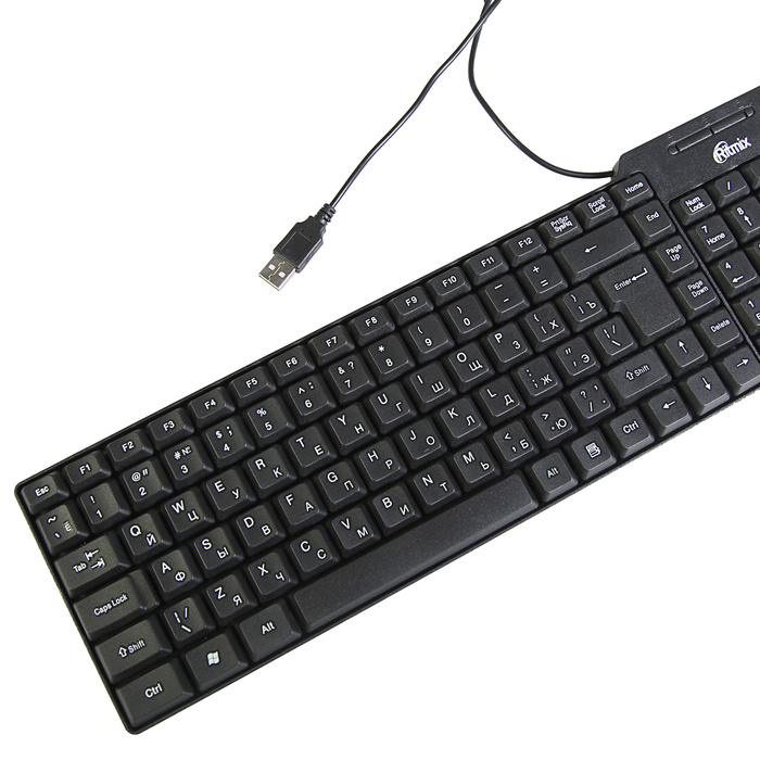 Ritmix Игровая клавиатура проводная RKB-100, черный #1