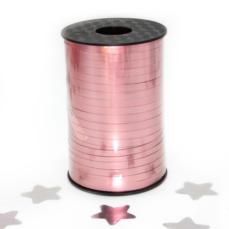 Лента полипропиленовая (0,5 см*250 м) Розовое Золото, Матовый металл, 1 шт.  #1