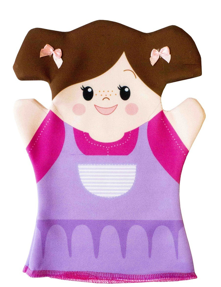 Кукла перчатка для домашнего кукольного театра "Анюта" (кукла на руку, кукольный театр, подарок на день #1