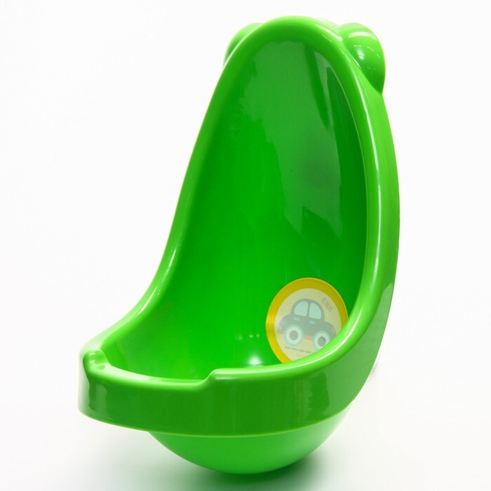 Писсуар детский пластиковый "Машинки", цвет зелёный #1