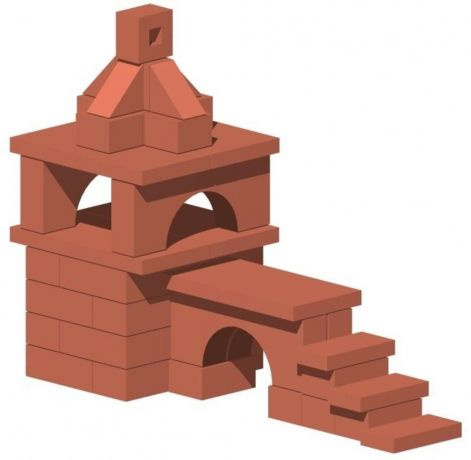 Конструктор керамический "Башня с мостом" для детского тв-ва  #1