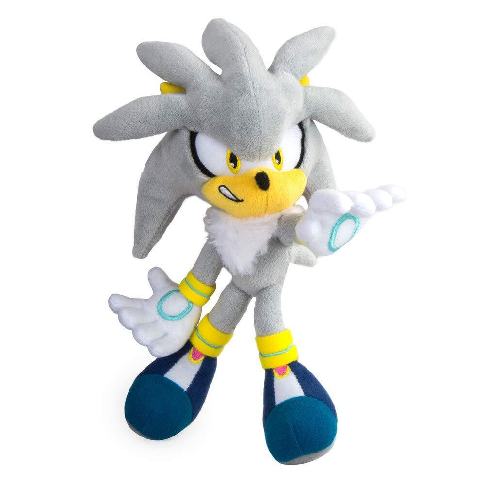 Мягкая игрушка еж Сильвер 60 см / ежик Silver the Hedgehog из серии Соник, серый  #1