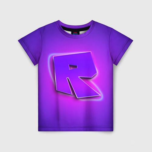 Футболка Vsemayki 3D ROBLOX NEON LOGO РОБЛОКС #1