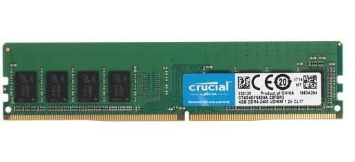 Crucial Оперативная память DDR4 CT4G4DFS824A 4Гб 2400MHz 1x4 ГБ (CT4G4DFS824A) #1