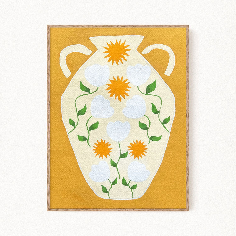 Постер с цветами "Sunshine Vase", 50х70 см #1