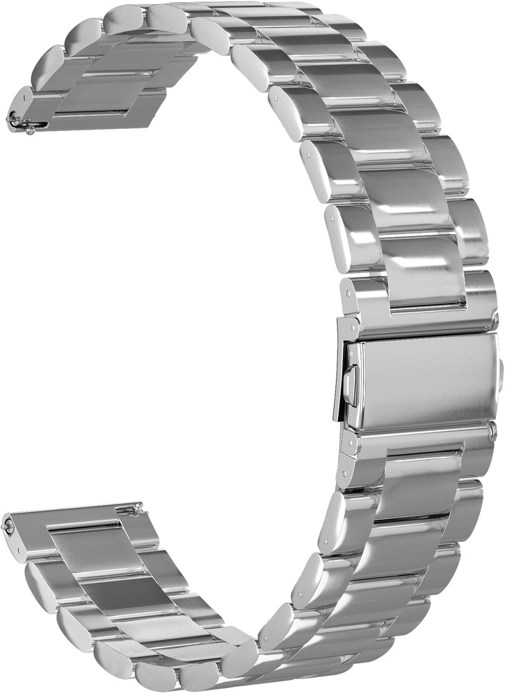Ремешок стальной GSMIN Classic Collection 22 для Samsung Galaxy Watch 3 45мм (Металлик)  #1