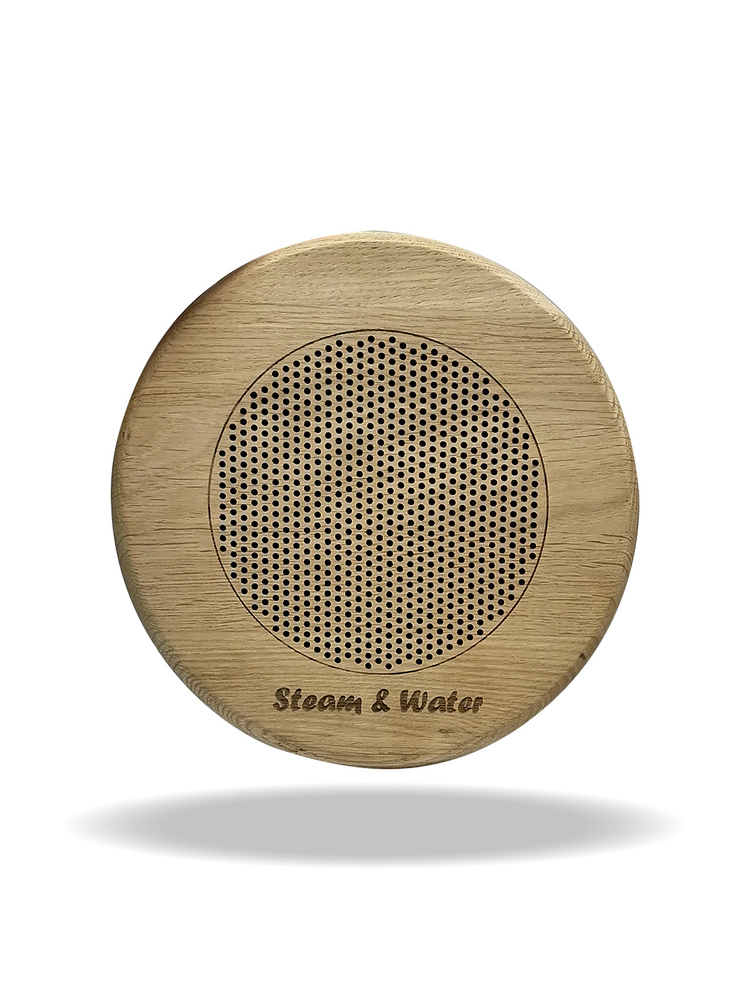 Встраиваемая акустика / Сетка для динамика Steam&Water, дубовая, круглая, для сауны и бани  #1
