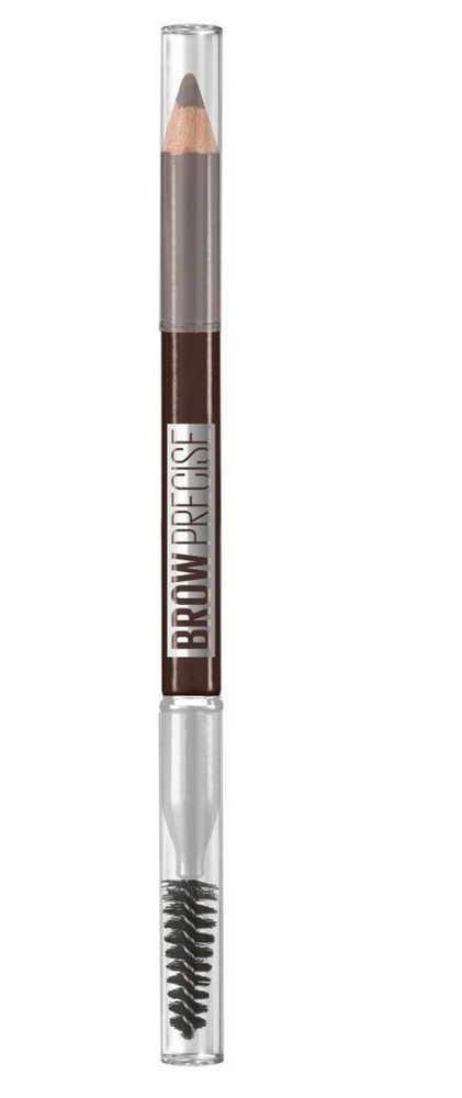 Maybelline New York Карандаш для бровей Brow Precise Shaping Pencil, оттенок темно-коричневый  #1