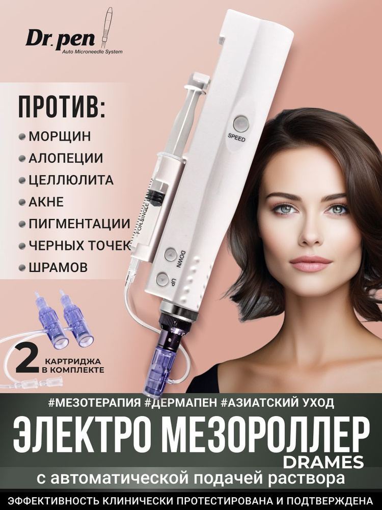 Dr.pen Мезотерапия Электрический мезороллер / Аппарат для фракционной ...