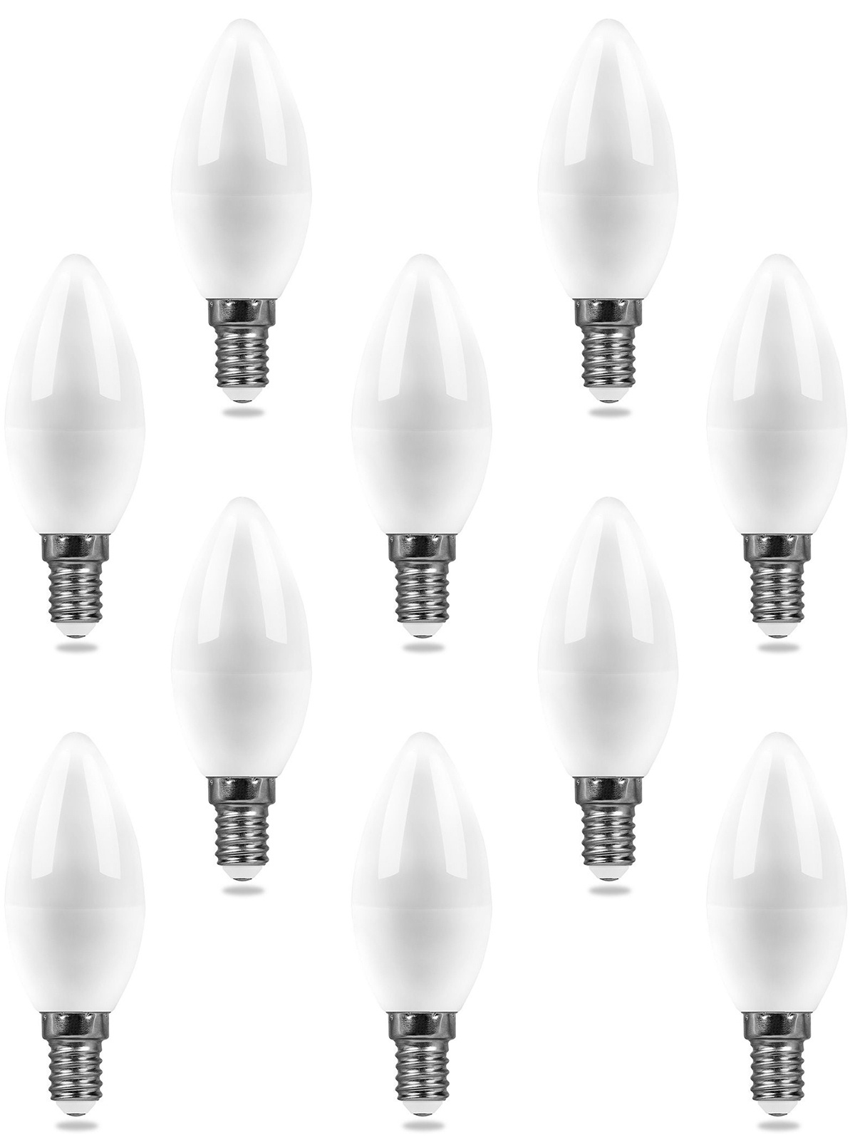 Лампа светодиодная SAFFIT SBC3711 Свеча E14 11W 6400K 55171 10 штук
