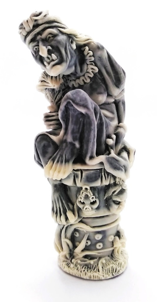 Статуэтка фигурка Баба Яга 9,5см мраморная крошка #1