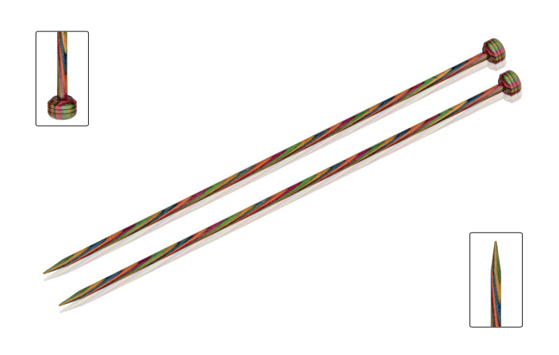 Спицы для вязания Knit Pro прямые, деревянные Symfonie 35см, 3,00мм, арт.20229  #1