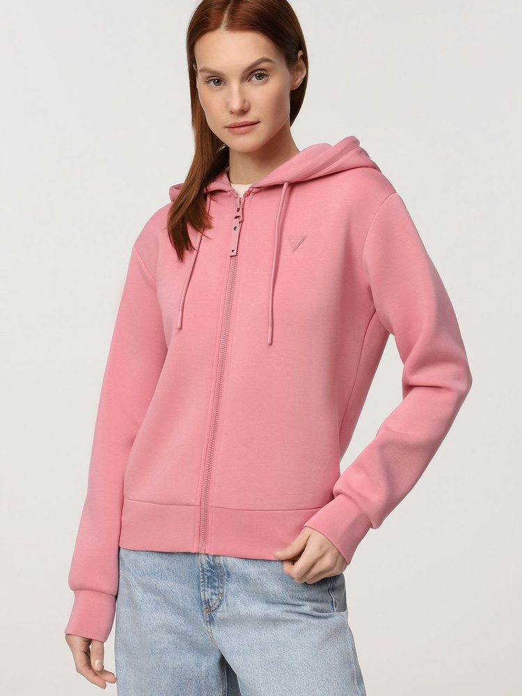 Толстовка GUESS Allie Scuba Hoodie Zip Sweatsh #1