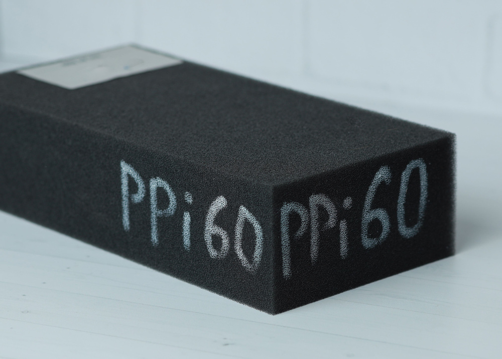 Фильтрующий поролон (Ретикулированный PPi60) лист 500х500х10мм  #1