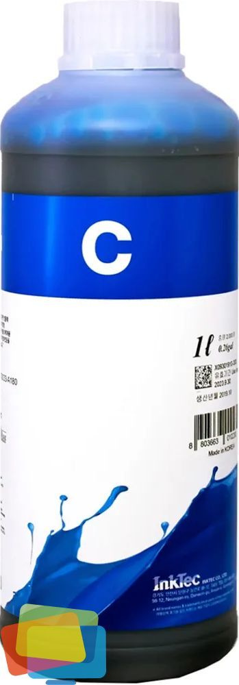 Чернила для Epson INKTEC E0017-01LC, водные, Cyan (голубые), 1 л #1
