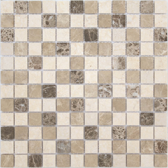 Мозаика из натурального мрамора Pietra Mix 1 MAT/ обработка поверхности - матовая / размер чипа 23x23x4 #1