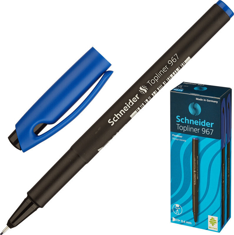Линер SCHNEIDER Topliner 967/3 синий, 0,4 мм, 2 штуки #1