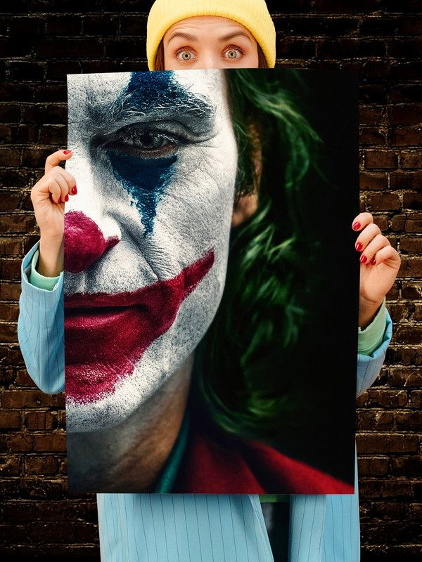 Постер интерьерный Джокер 2, 70х46 см. Матовый яркий. Хоакин Феникс Joker  #1