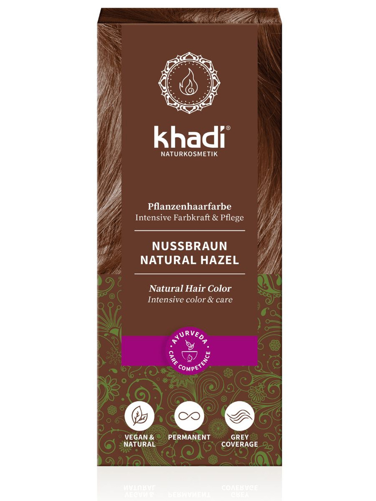 Khadi Naturprodukte ОРЕХ натуральная краска для волос, 100 гр (срок годности до 29.02.2024)  #1