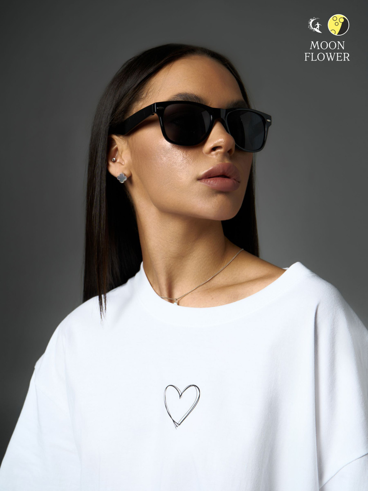 Стильные солнечные очки вайфареры унисекс (мужские женские) с жестким футляром  #1