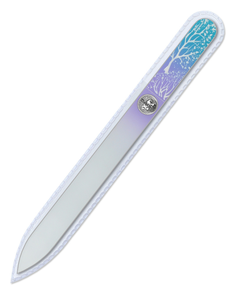 BOHEMIA / Пилка для ногтей стеклянная двухсторонняя с ручной росписью, 135мм  #1