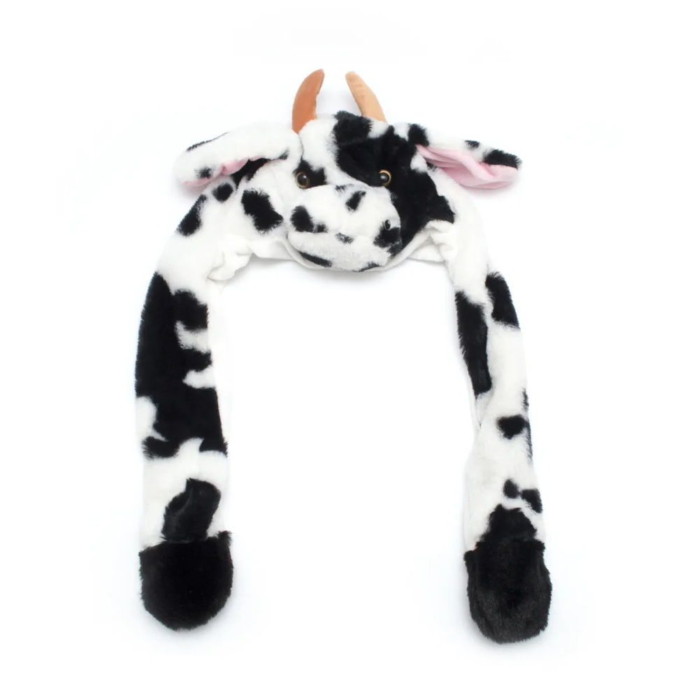 Шапка Корова с двигающимися ушами светящаяся JETOK #1