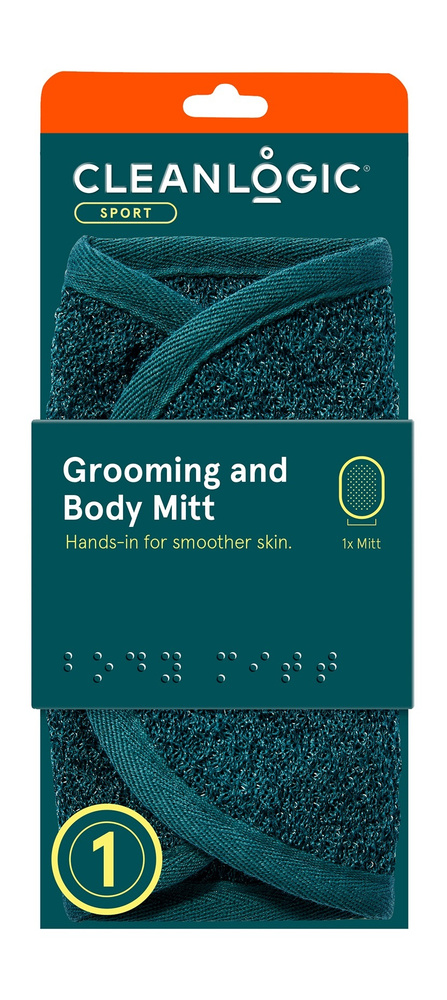 Мочалка-рукавичка для тела Cleanlogic Sport Grooming & Body Mitt #1