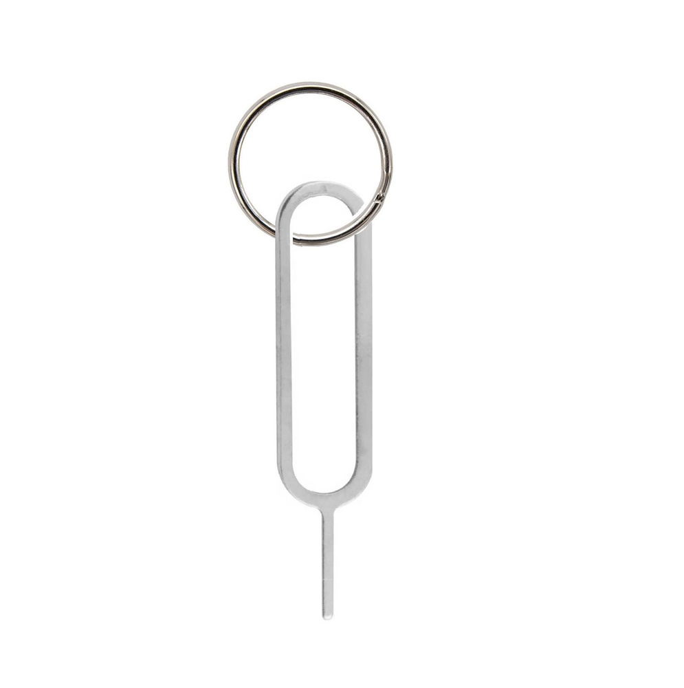 Кольцо для брелока + Металлическая иголка-ключик для вскрытия слота sim карты  #1