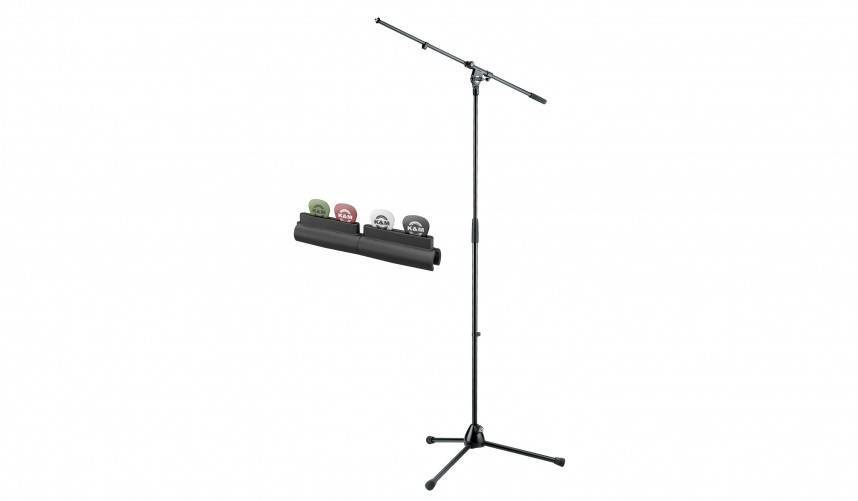 K&M 21020-300-55 чёрн. микрофонная стойка журавль, металлические узлы, высота 900-1605 мм, длина журавля #1