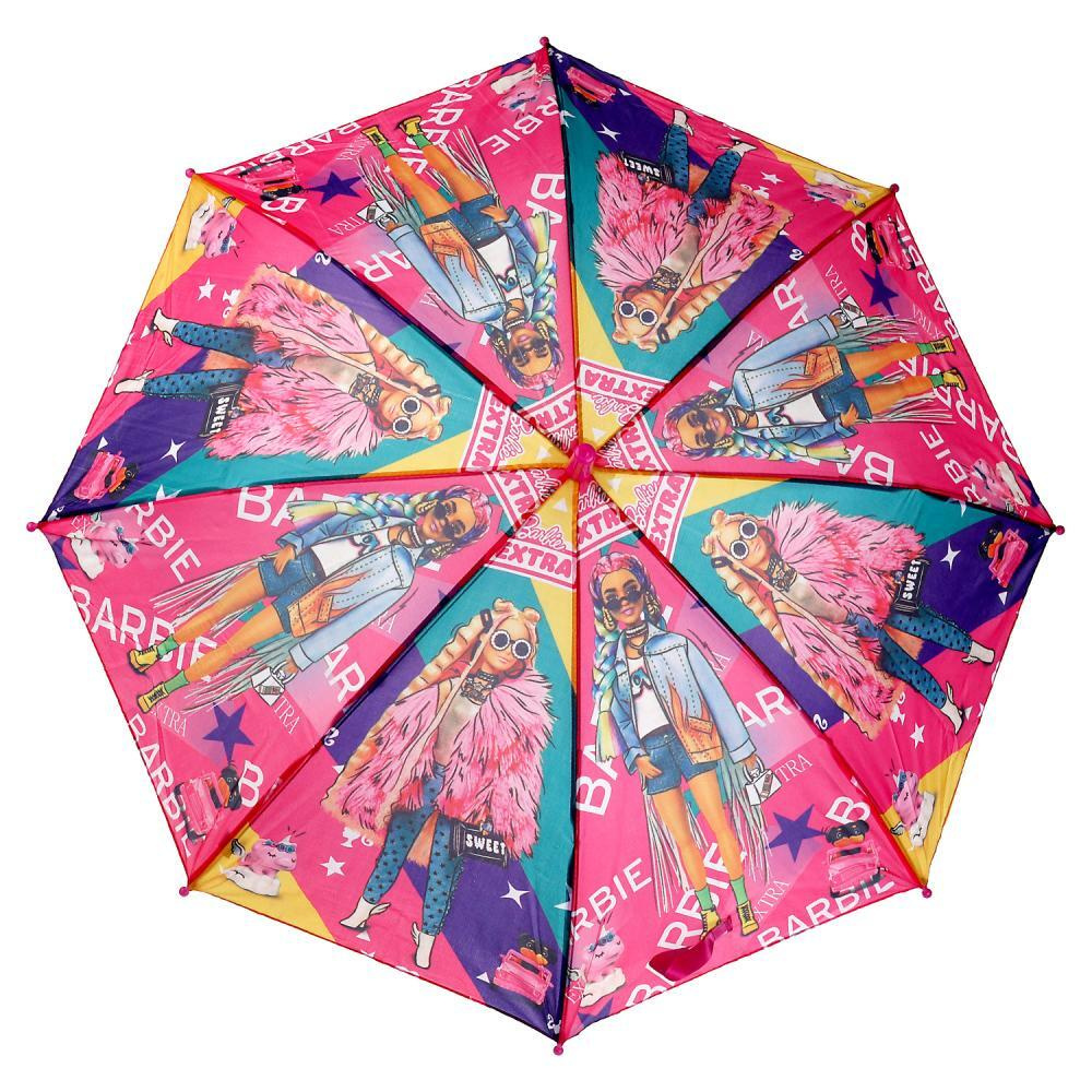 Зонт детский Играем вместе Барби 45см ткань, полуавтомат  #1