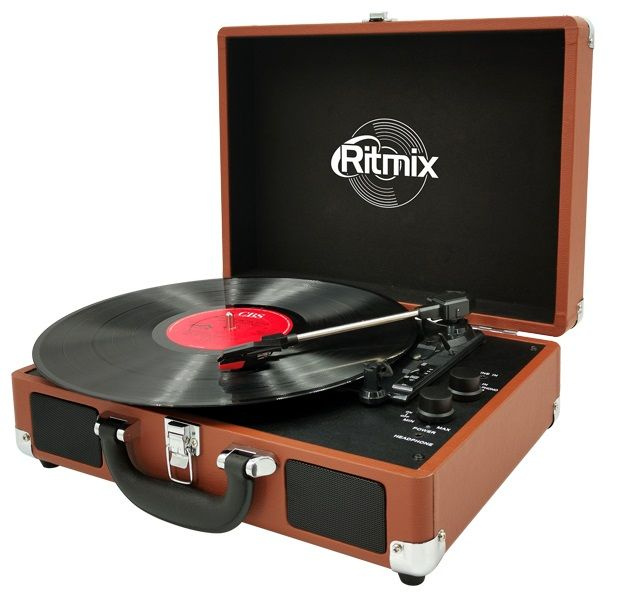 Проигрыватель виниловый Ritmix LP-160B коричневый #1