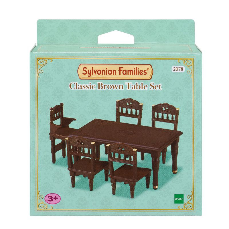 Набор мебели для кукол Sylvanian Families Классический коричневый стол  #1