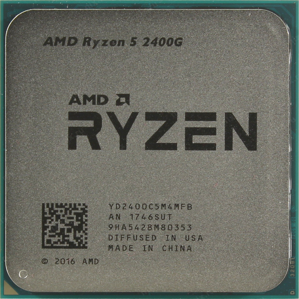 Процессор Socket AM4 AMD Ryzen 5 2400G со встроеннным графическим ядром Radeon Vega ( 4 ядра / 8 потоков #1